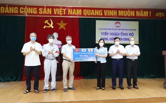 Thanh Hóa: Tiếp nhận ủng hộ phòng, chống dịch Covid-19 từ các doanh nghiệp