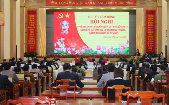 Lâm Đồng: Sơ kết 5 năm thực hiện Chỉ thị 05 của Bộ Chính trị