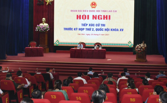 Lào Cai: Đoàn đại biểu Quốc hội tỉnh tiếp xúc cử tri huyện Văn Bàn