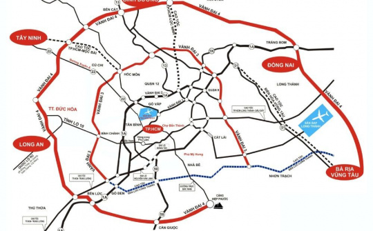 5 địa phương triển khai các dự án của đường Vành đai 4 thành phố Hồ Chí Minh