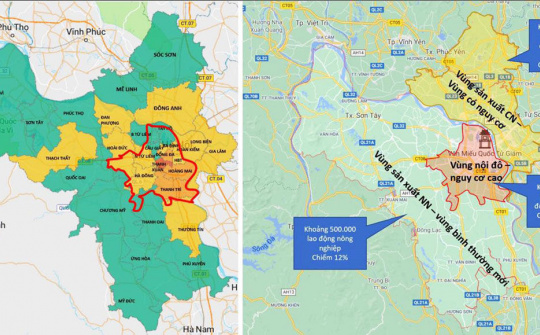 Phương án phân vùng 30 quận, huyện, thị xã của Hà Nội phòng, chống dịch Covid-19 từ ngày 6-9 đến 21-9