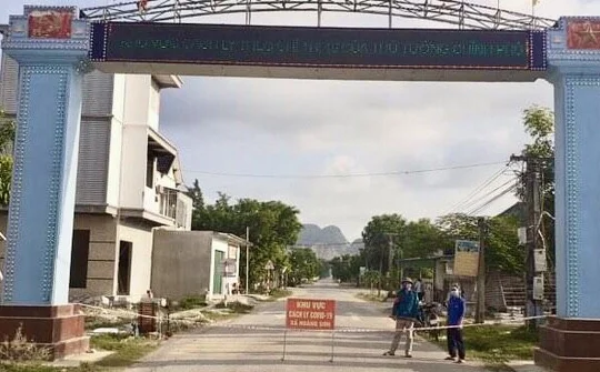 Thanh Hóa tiếp tục áp dụng giãn cách xã hội trên địa bàn huyện Nông Cống