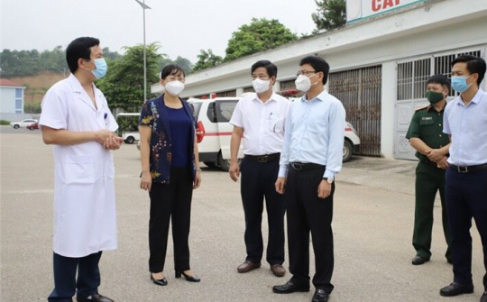 Lào Cai: Bí thư Tỉnh uỷ kiểm tra công tác phòng, chống dịch Covid-19 tại TP Lào Cai