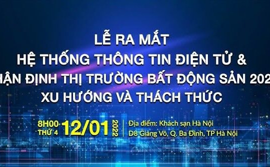 VARS ra mắt hệ thống thông tin điện tử thị trường bất động sản