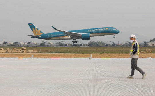 Khai thác đường băng 1A Sân bay Nội Bài trước Tết Nguyên đán