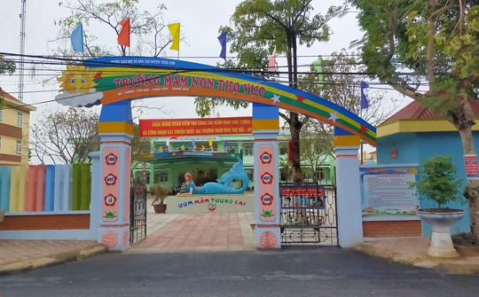 Trường mầm non đầu tiên của huyện Triệu Sơn đạt chuẩn Quốc gia mức độ 2