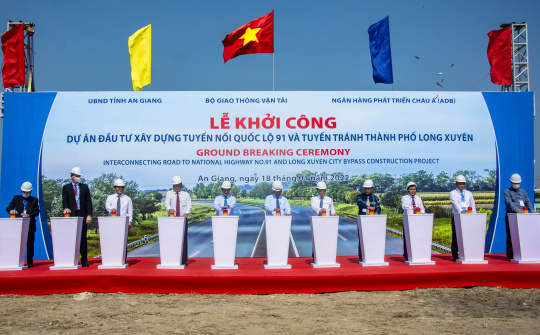 An Giang: Khởi công xây dựng tuyến tránh thành phố Long Xuyên
