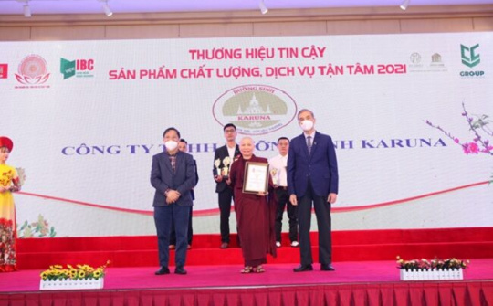 Karuna được bình chọn là Top 10 “Thương hiệu tin cậy - Sản phẩm chất lượng - Dịch vụ tận tâm” năm 2021