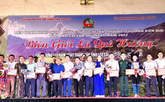 Lào Cai: Đặc sắc từ Liên hoan Nghệ thuật quần chúng "Biên giới là quê hương"