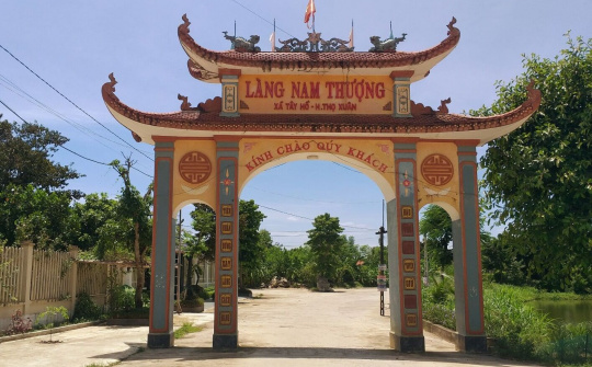 Xã Tây Hồ - Niềm vui thôn Nam Thượng đạt thôn Nông thôn mới kiểu mẫu