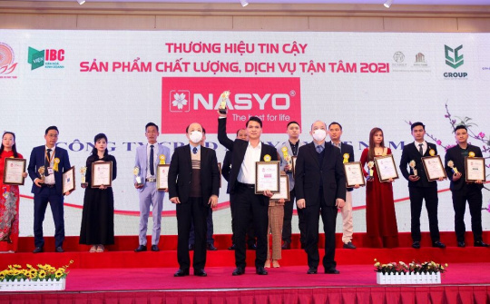 Nasyo Việt Nam đạt Top 10 “Thương hiệu tin cậy - Sản phẩm chất lượng - Dịch vụ tận tâm” năm 2021
