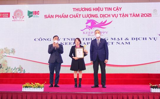 Keep Happy đạt Top 10 “Thương hiệu tin cậy, Sản phẩm chất lượng, Dịch vụ tận tâm” năm 2021