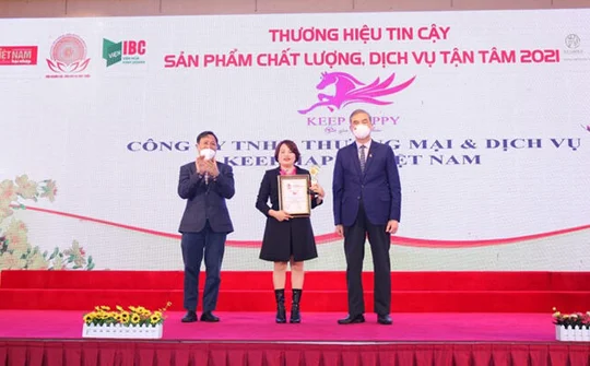 Keep Happy đạt Top 10 “Thương hiệu tin cậy, Sản phẩm chất lượng, Dịch vụ tận tâm” năm 2021