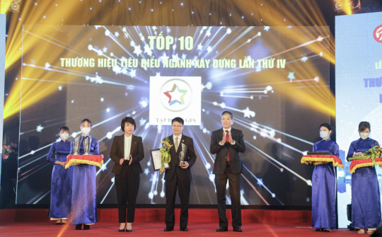 Tập đoàn GFS: Top 10 thương hiệu tiêu biểu Ngành Xây dựng lần thứ IV năm 2021