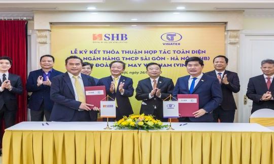 SHB và Vinatex ký kết thỏa thuận hợp tác toàn diện