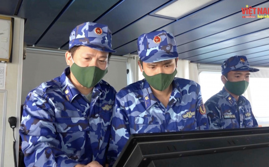 Các chiến sĩ cảnh sát biển sẵn sàng ra khơi làm nhiệm vụ xuyên Tết