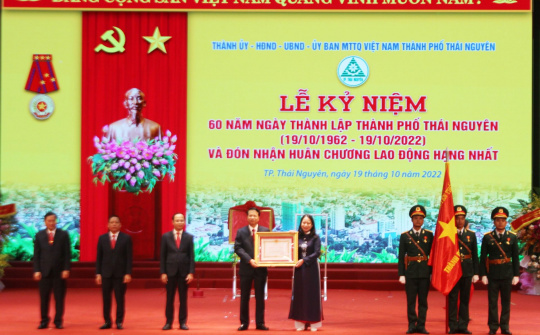 TP. Thái Nguyên: Kỷ niệm 60 năm ngày thành lập Thành phố và đón nhận Huân chương Lao động hạng Nhất