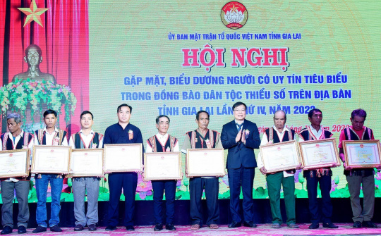 Gia Lai: Biểu dương người có uy tín tiêu biểu trong đồng bào dân tộc thiểu số
