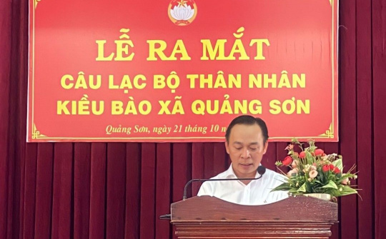 Ninh Thuận: Ra mắt Câu lạc bộ (CLB) thân nhân kiều bào xã Quảng Sơn, huyện Ninh Sơn