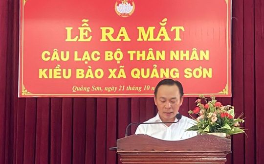 Ninh Thuận: Ra mắt Câu lạc bộ (CLB) thân nhân kiều bào xã Quảng Sơn, huyện Ninh Sơn
