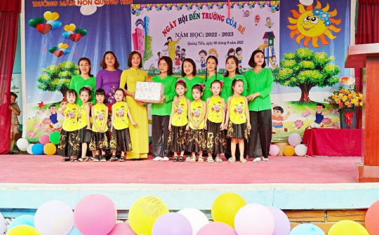 Trường Mầm non Quảng Tiến: Nơi phụ huynh học sinh gửi trọn niềm tin