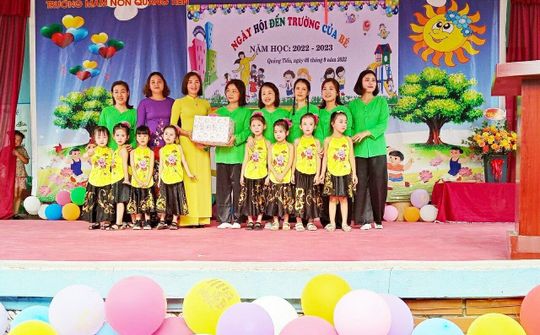 Trường Mầm non Quảng Tiến: Nơi phụ huynh học sinh gửi trọn niềm tin