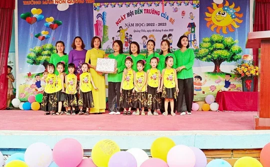 Trường Mầm non Quảng Tiến: Nơi phụ huynh học sinh gửi trọn niềm tin