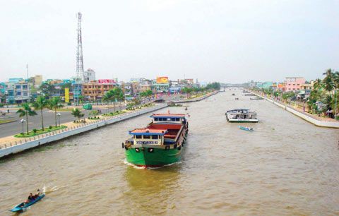Phát triển vận tải đường sông ở đồng bằng sông Cửu Long