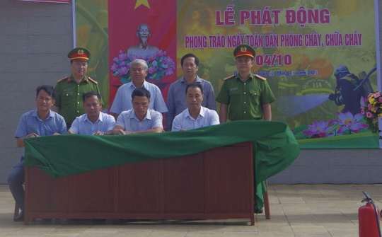 Huyện Đắk Song (Đắk Nông) Hưởng ứng "Ngày toàn dân phòng cháy chữa cháy"