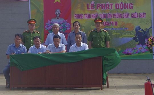 Huyện Đắk Song (Đắk Nông) Hưởng ứng "Ngày toàn dân phòng cháy chữa cháy"