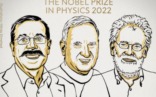 Nobel Vật lý 2022 tôn vinh các nghiên cứu về lĩnh vực lượng tử