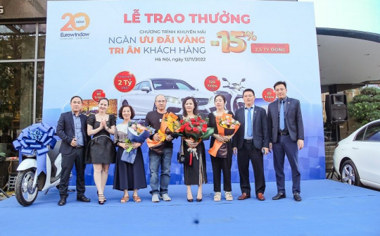 Lộ diện khách hàng Eurowindow may mắn trúng thưởng ô tô Mercedes gần 2 tỷ đồng