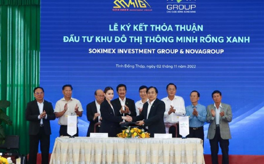 NovaGroup và Sokimex cam kết đầu tư, phát triển dự án khu đô thị BLUE DRAGON