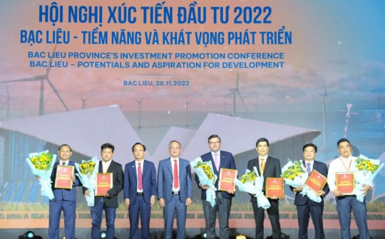 Bạc Liêu thu hút gần 200.000 tỷ đồng vốn đầu tư