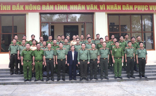 Thứ trưởng Lê Quốc Hùng biểu dương những kết quả nổi bật của Công an Đắk Nông trong năm 2022