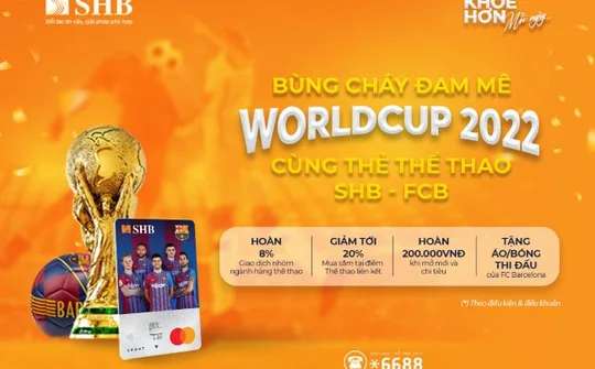 Bùng cháy đam mê World Cup 2022 cùng thẻ thể thao SHB – FCB Mastercard