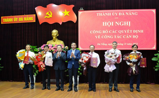 Đà Nẵng: Công bố các quyết định về công tác cán bộ chủ chốt