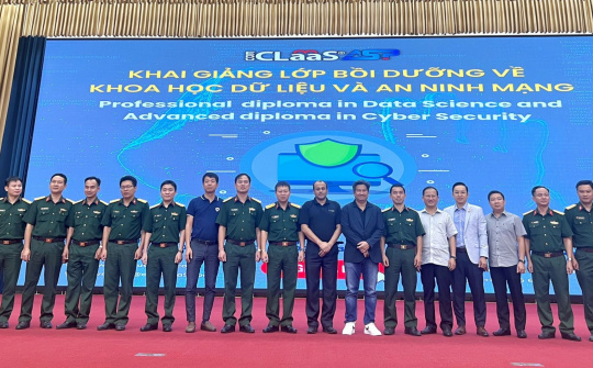 Trường sĩ quan thông tin khai giảng lớp bồi dưỡng về khoa học dữ liệu và an ninh mạng