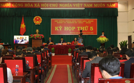 Đắk Nông: Khai mạc kỳ họp thứ 5 HĐND tỉnh khóa IV nhiệm kỳ 2021-2026