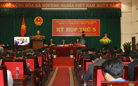 Đắk Nông: Khai mạc kỳ họp thứ 5 HĐND tỉnh khóa IV nhiệm kỳ 2021-2026