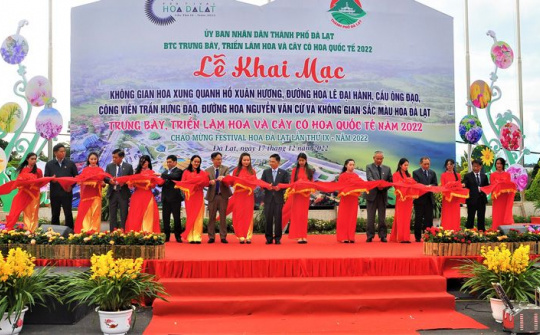 Đà Lạt: Lễ Khai mạc chương trình trưng bày, triển lãm hoa, cây cảnh quốc tế năm 2022