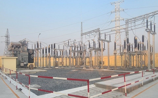 Điện lực Nam Định: Vận hành trạm 110kV Hiển Khánh, sẵn sàng đảm bảo cung ứng điện trên địa bàn
