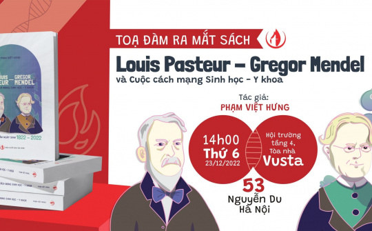 NXB Tri thức với sách mới: Louis Pasteur - Gregor Mendel và Cuộc cách mạng Sinh học - Y khoa