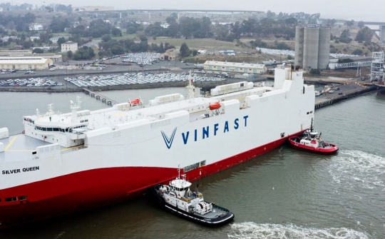 Lô xe đầu tiên cập cảng California – VinFast nhận giấy phép bán hàng tại Mỹ