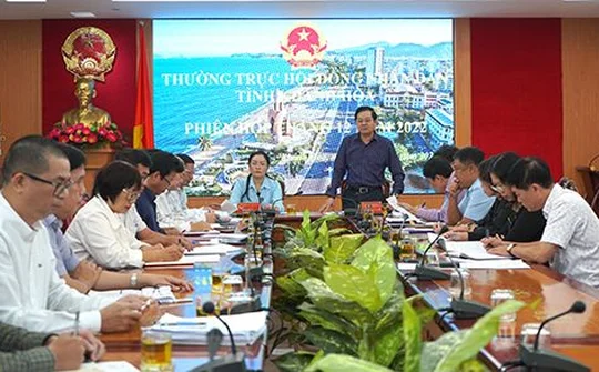 Khánh Hòa: Phiên họp Thường trực HĐND tỉnh tháng 12