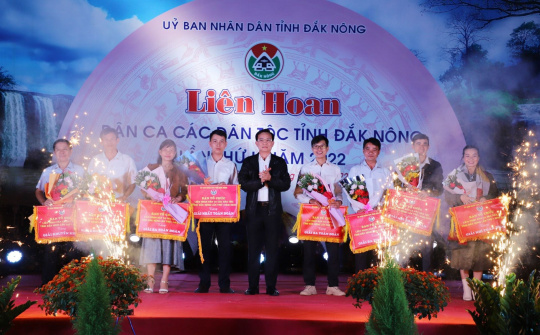 Đa sắc màu tại Liên hoan Dân ca các dân tộc tỉnh Đắk Nông lần thứ I năm 2022