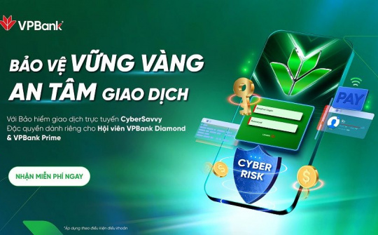 VPBank tri ân khách hàng với gói Bảo hiểm giao dịch trực tuyến