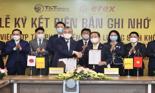 T&T Group và Tập đoàn EREX hợp tác phát triển năng lượng sinh khối tại Việt Nam