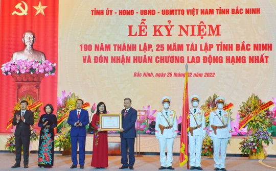 Bắc Ninh: Kỷ niệm 190 năm thành lập, 25 năm tái lập tỉnh và đón nhận HCLĐ Hạng Nhất