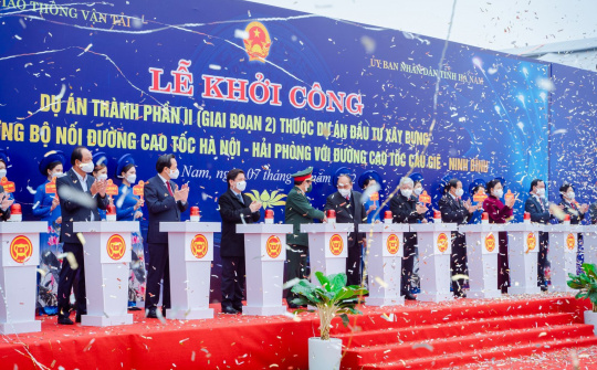 Khởi công xây dựng tuyến đường bộ nối cao tốc Hà Nội – Hải Phòng với cao tốc Cầu Giẽ - Ninh Bình